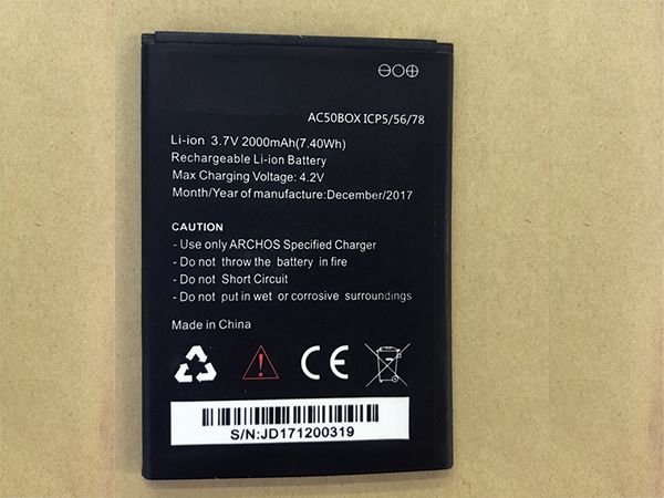 ARCHOS AC50BOX 1ICP5/56/78対応バッテリー
