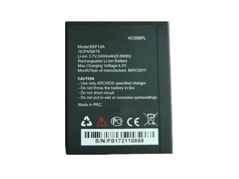 Archos 55b Platinum(AC55BPL)対応バッテリー